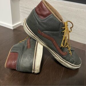 Vans California Mid Skool '77 CA Retro 2014 Leather Sneakers Men’s 10